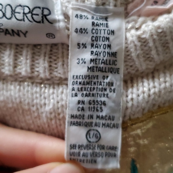 Vintage Bonnie Boerer & Company Fan sweater - Picture 7 of 9